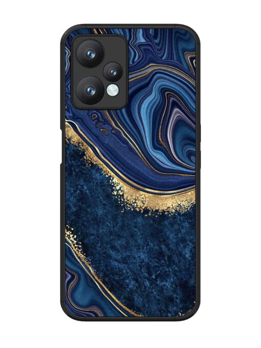 Abstract Background Blue Glossy Metal TPU Phone Cover for Realme 9 Pro (5G) Zapvi