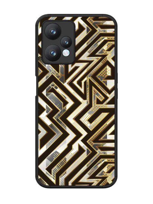 Technology Geometric Seamless Glossy Metal Phone Cover for Realme 9 Pro (5G) Zapvi