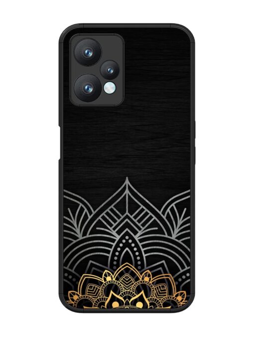 Decorative Golden Pattern Glossy Metal Phone Cover for Realme 9 Pro (5G) Zapvi