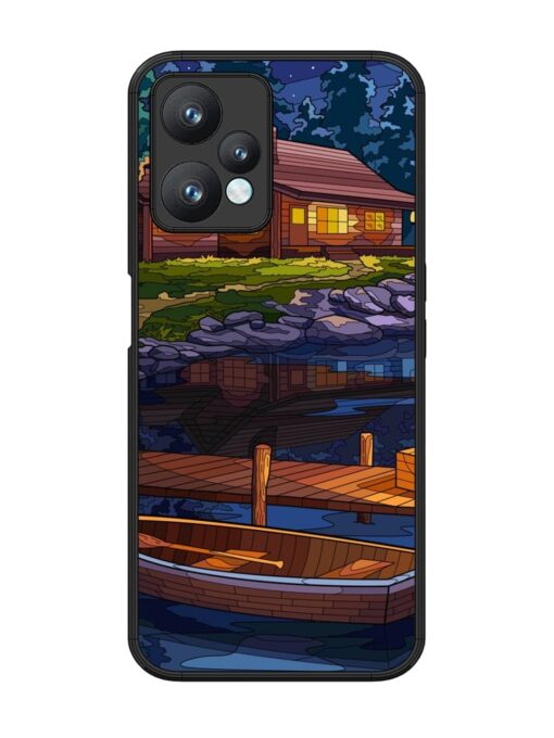 Village Night Scene Glossy Metal Phone Cover for Realme 9 Pro (5G) Zapvi