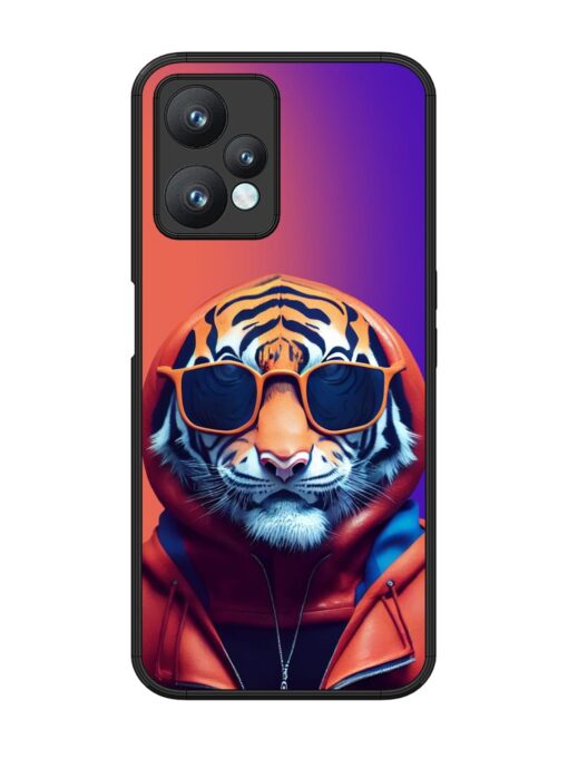 Tiger Animation Glossy Metal Phone Cover for Realme 9 Pro (5G) Zapvi