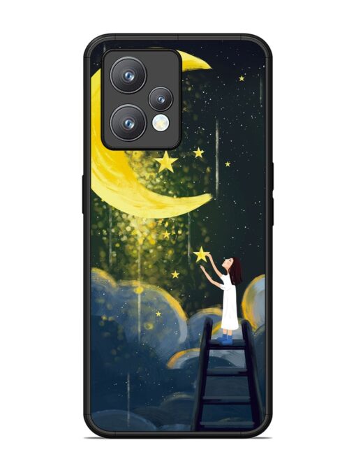 Moonlight Healing Night Illustration Glossy Metal TPU Phone Cover for Realme 9 Pro Plus (5G)