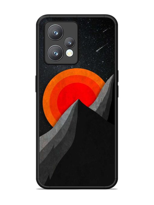 Black Mountain Glossy Metal Phone Cover for Realme 9 Pro Plus (5G)