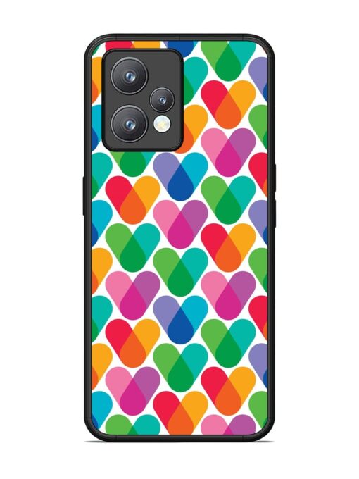 Overlapping Colors Colorful Glossy Metal TPU Phone Cover for Realme 9 Pro Plus (5G)