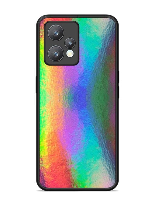 Colorful Holographic Background Glossy Metal TPU Phone Cover for Realme 9 Pro Plus (5G)