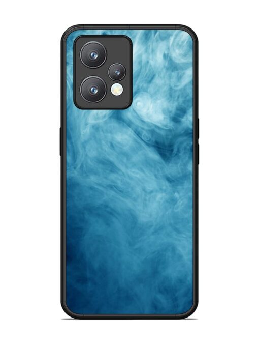 Blue Smoke Art Glossy Metal Phone Cover for Realme 9 Pro Plus (5G)