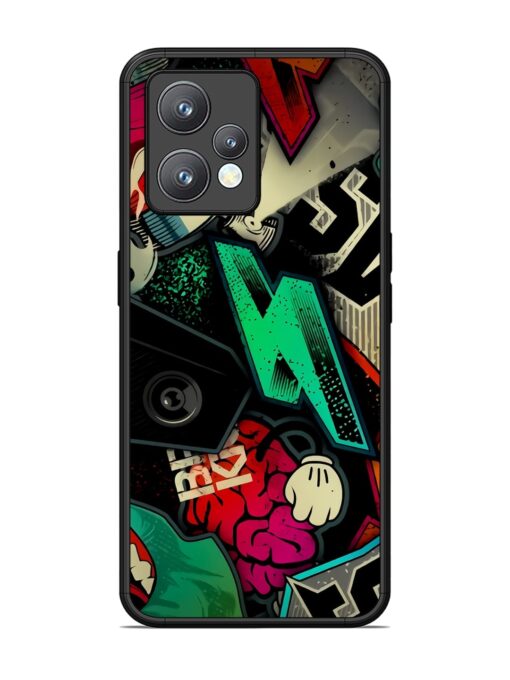 Graffiti Art Glossy Metal Phone Cover for Realme 9 Pro Plus (5G)