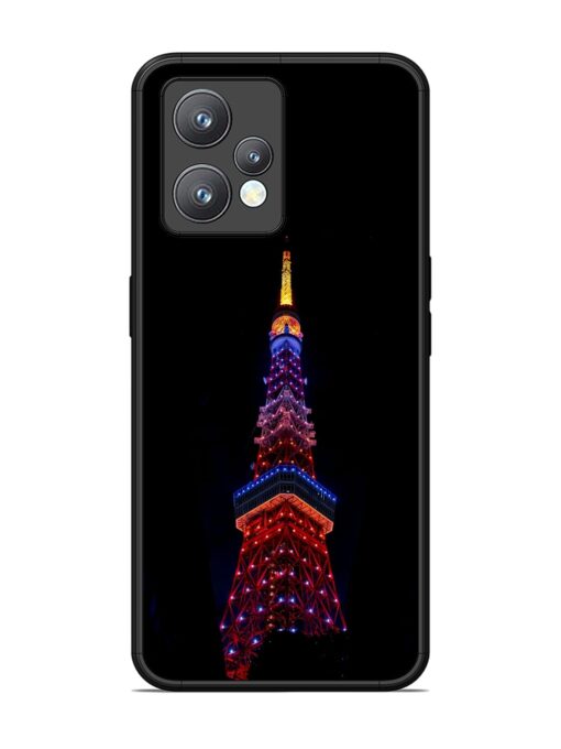 Eiffel Tower Night View Glossy Metal Phone Cover for Realme 9 Pro Plus (5G)