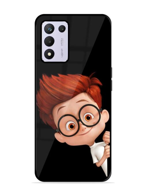 Smart Boy Cartoon Glossy Metal Phone Cover for Realme 9 Se (5G)