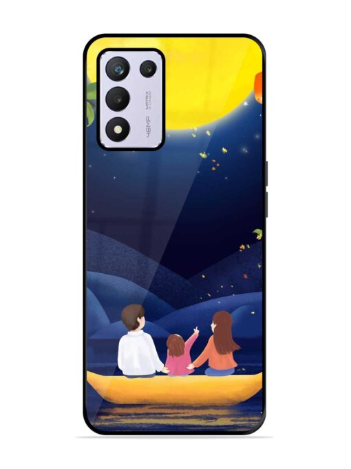 Happy Family And Beautiful View Glossy Metal Phone Cover for Realme 9 Se (5G)