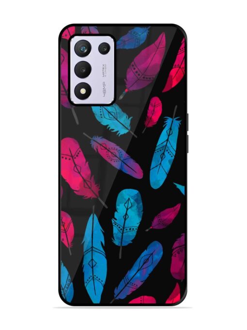 Feather Art Glossy Metal Phone Cover for Realme 9 Se (5G)