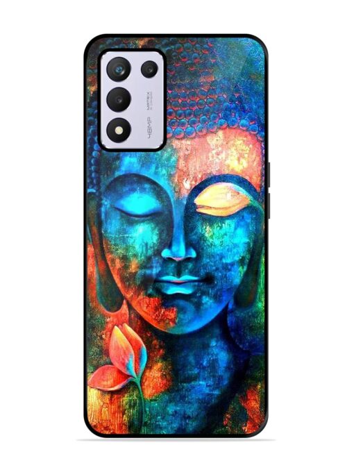 Buddha Painting Glossy Metal Phone Cover for Realme 9 Se (5G)