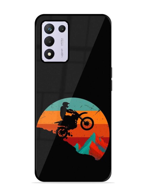 Mountain Bike Glossy Metal Phone Cover for Realme 9 Se (5G)