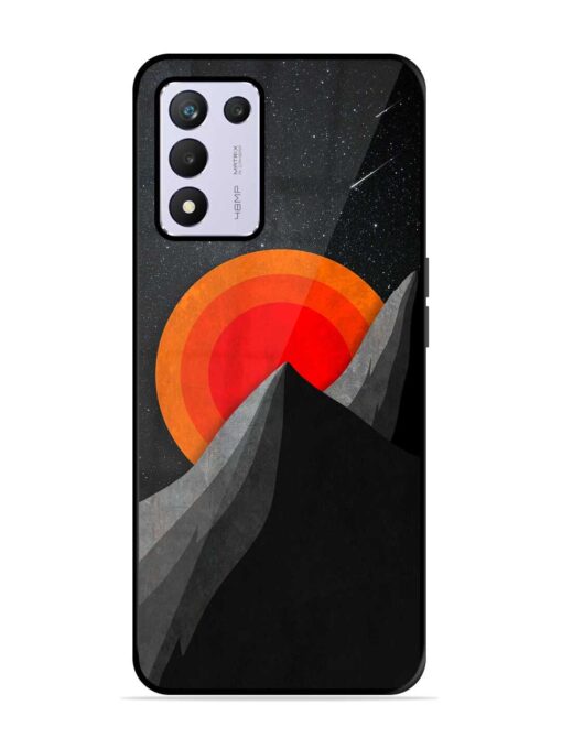 Black Mountain Glossy Metal Phone Cover for Realme 9 Se (5G)