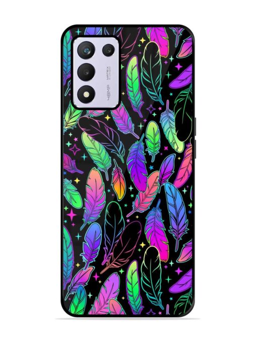 Bright Multi Colored Seamless Glossy Metal Phone Cover for Realme 9 Se (5G)