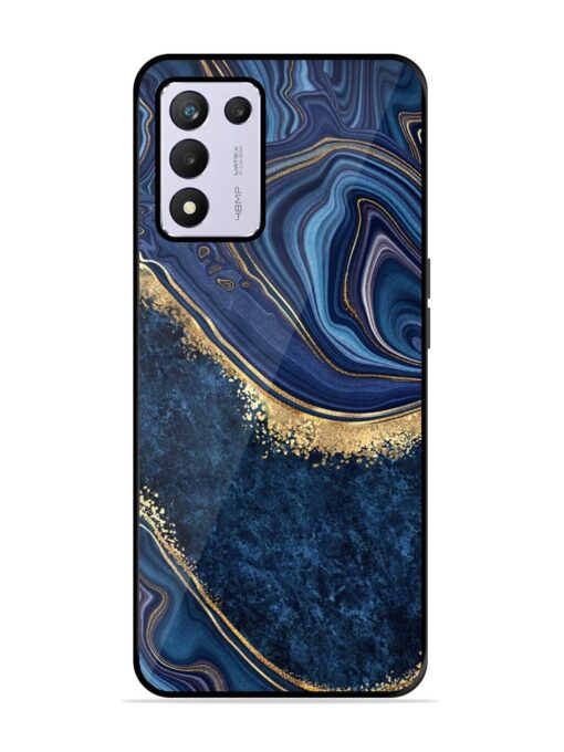 Abstract Background Blue Glossy Metal TPU Phone Cover for Realme 9 Se (5G) Zapvi