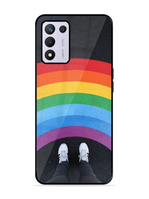 Legs Rainbow Glossy Metal TPU Phone Cover for Realme 9 Se (5G)