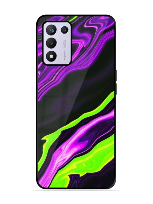 Bright Fluid Violet Glossy Metal Phone Cover for Realme 9 Se (5G)