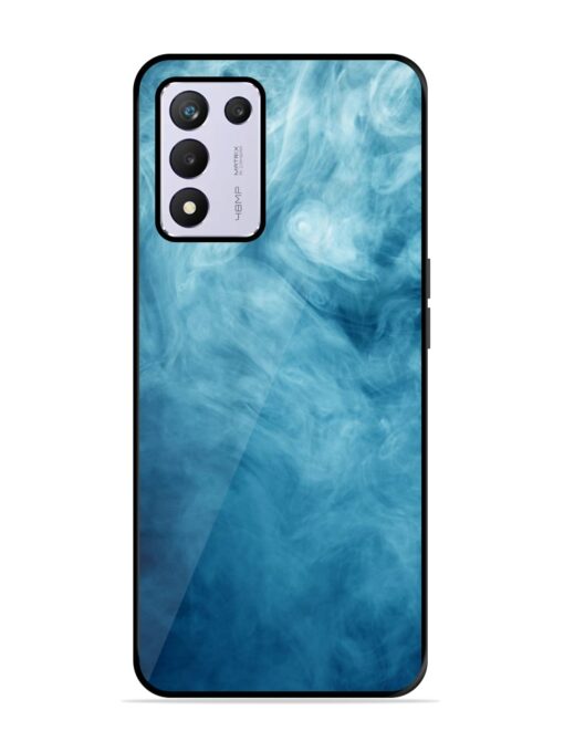 Blue Smoke Art Glossy Metal Phone Cover for Realme 9 Se (5G)