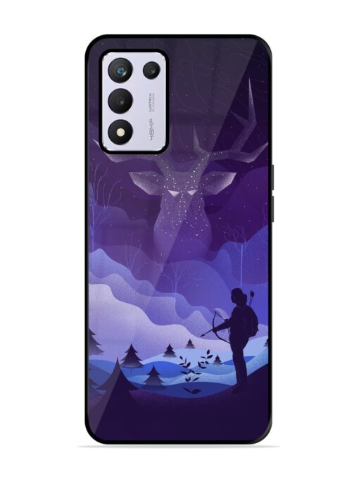 Deer Forest River Glossy Metal Phone Cover for Realme 9 Se (5G)