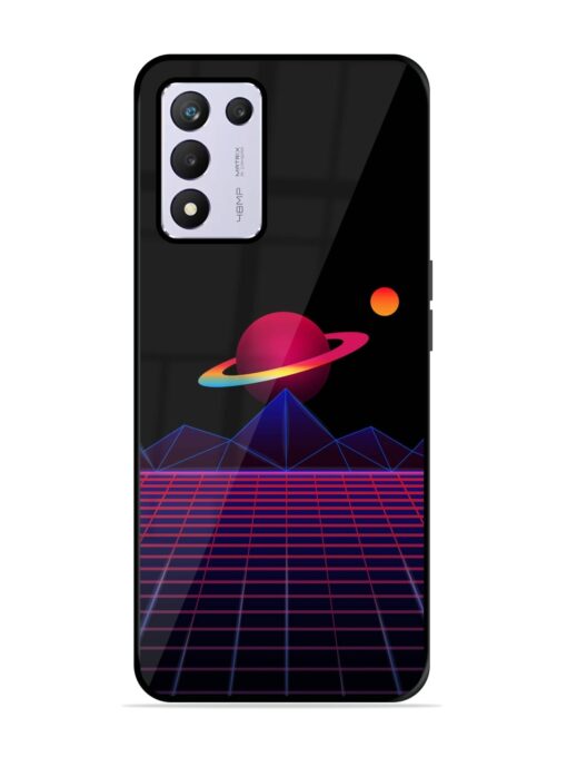 Wave Aesthetic Glossy Metal Phone Cover for Realme 9 Se (5G)