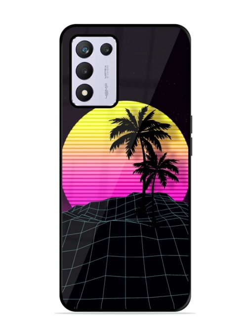 Coconut Vector Glossy Metal Phone Cover for Realme 9 Se (5G) Zapvi