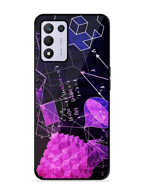 Math Physics Formula Art Glossy Metal Phone Cover for Realme 9 Se (5G)