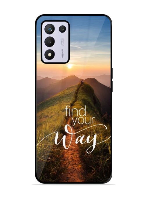 Find Your Way Glossy Metal Phone Cover for Realme 9 Se (5G)