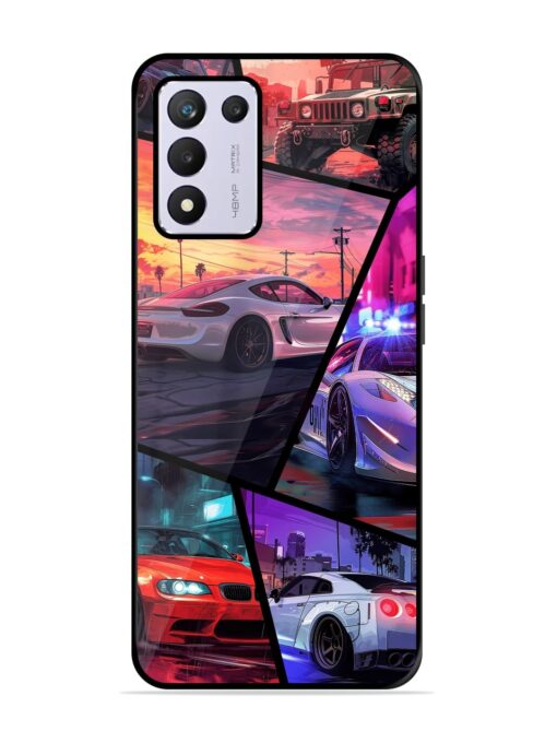 Ride In Pixels Glossy Metal Phone Cover for Realme 9 Se (5G) Zapvi