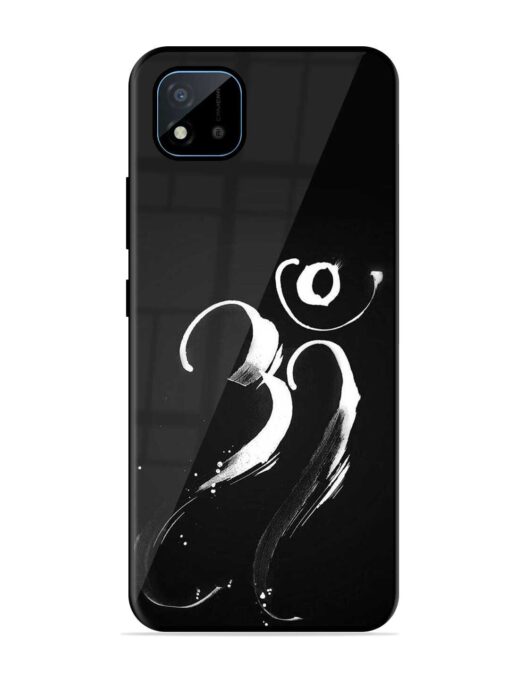 Om Logo Glossy Metal Phone Cover for Realme C11 (2021) Zapvi