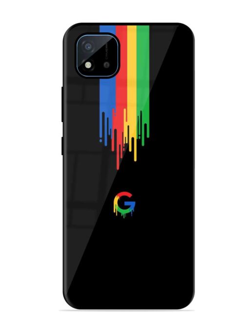 Google Logo Glossy Metal Phone Cover for Realme C11 (2021) Zapvi