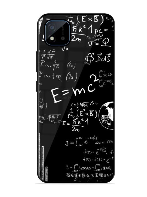 E=Mc2 Mass?Energy Equivalence Glossy Metal Phone Cover for Realme C11 (2021) Zapvi