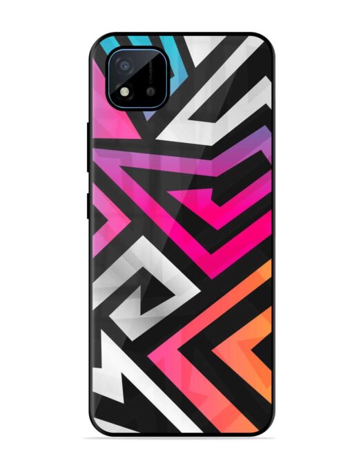 Rainbow Seamless Glossy Metal Phone Cover for Realme C11 (2021) Zapvi