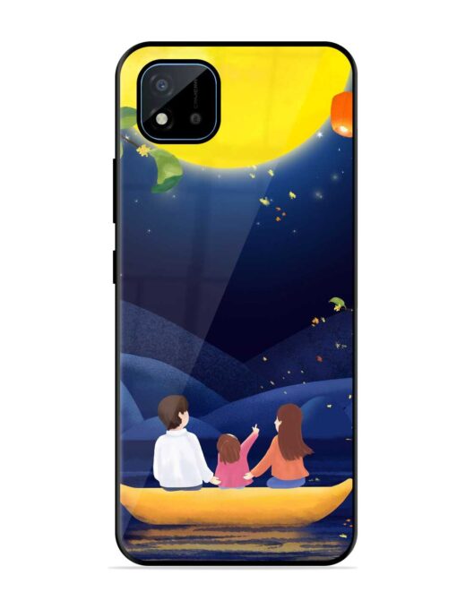 Happy Family And Beautiful View Glossy Metal Phone Cover for Realme C11 (2021)