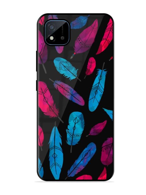 Feather Art Glossy Metal Phone Cover for Realme C11 (2021) Zapvi