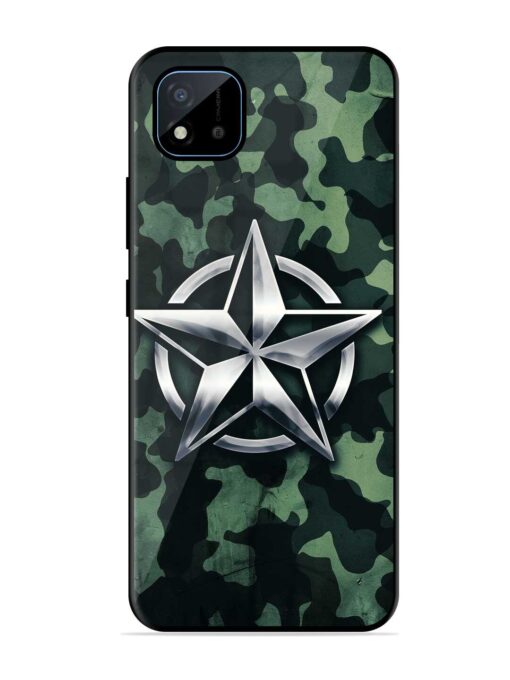 Indian Army Star Design Glossy Metal Phone Cover for Realme C11 (2021) Zapvi