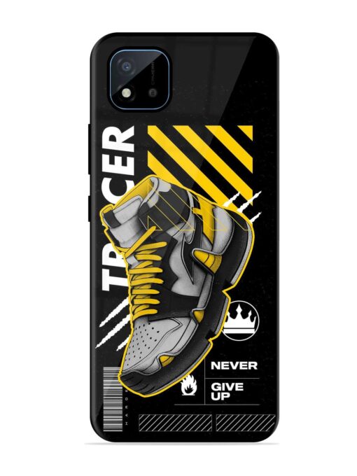 Shoe Background Glossy Metal Phone Cover for Realme C11 (2021) Zapvi