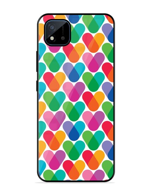 Overlapping Colors Colorful Glossy Metal TPU Phone Cover for Realme C11 (2021) Zapvi