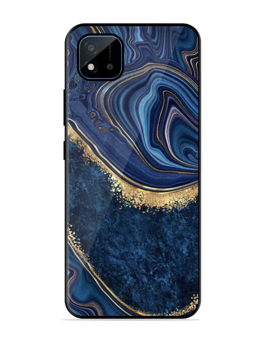 Abstract Background Blue Glossy Metal TPU Phone Cover for Realme C11 (2021) Zapvi