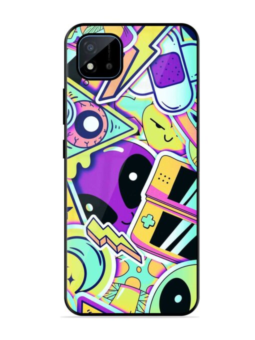 Scratch Art Glossy Metal Phone Cover for Realme C11 (2021) Zapvi