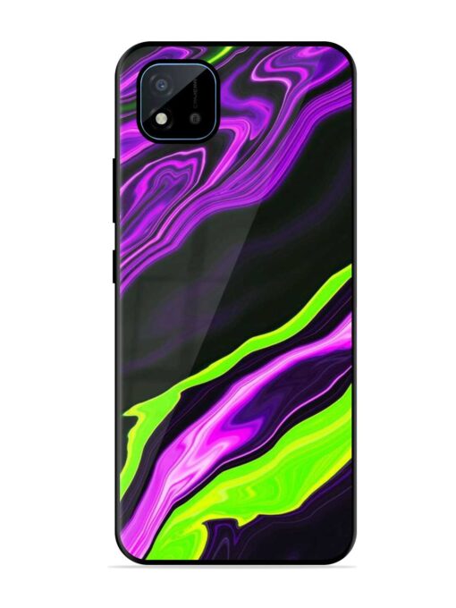 Bright Fluid Violet Glossy Metal Phone Cover for Realme C11 (2021) Zapvi