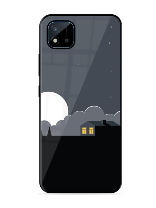 Full Moon Vector Art Glossy Metal Phone Cover for Realme C11 (2021)