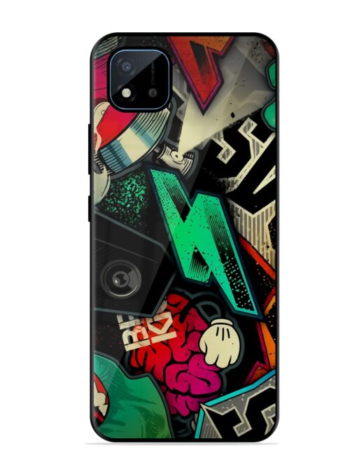 Graffiti Art Glossy Metal Phone Cover for Realme C11 (2021)