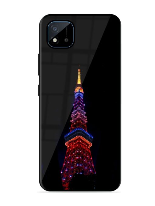 Eiffel Tower Night View Glossy Metal Phone Cover for Realme C11 (2021)