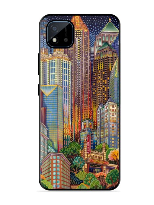 Cityscapes Art Glossy Metal Phone Cover for Realme C11 (2021)