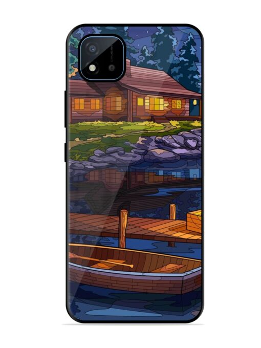 Village Night Scene Glossy Metal Phone Cover for Realme C11 (2021) Zapvi