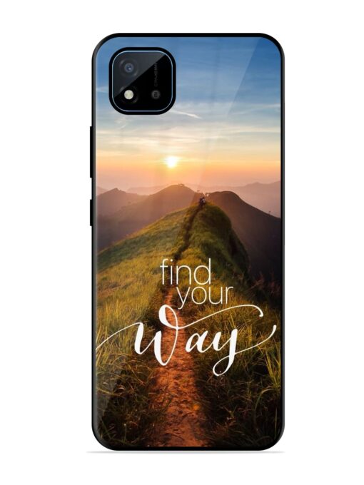 Find Your Way Glossy Metal Phone Cover for Realme C11 (2021) Zapvi