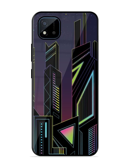 Neon Dreamscape Glossy Metal Phone Cover for Realme C11 (2021)