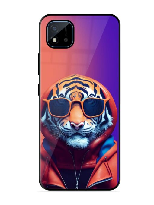 Tiger Animation Glossy Metal Phone Cover for Realme C11 (2021) Zapvi