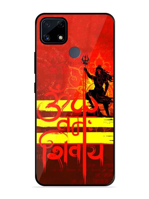 Illustration Lord Shiva Glossy Metal TPU Phone Cover for Realme C25 Zapvi